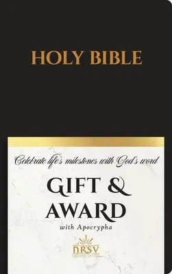 Obrázok produktu pre NRSV Updated Edition Gift & Award Bible with Apocrypha (Imitation Leather, Black)