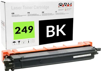 Produktbild von OBV Kompatibel, mit Chip 249 TN-249K Toner passend für Brother HL-L8230cdw HL-L8240cdw MFC-L8340cdw MFC-L8390cdw - schwarz 4500 Seiten