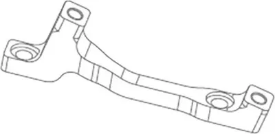 Produktbild von Hope P Postmount Disc Scheibenbrems-bremssattel-adapter Schwarz 200-220 mm Schwarz 200-220 mm
