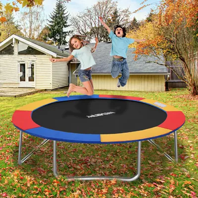 Produktbild von YZNAHRE Trampolin Randabdeckung Ø305 cm Trampolin Umrandung Federschutz Randschutz Reißfest UV-beständig Federabdeckung Abdeckung Trampolin Ersatzteile (Bunt)