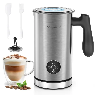 Produktbild von Morpilot Milchaufschäumer Elektrisch 4 in 1, 300ml, Milchschäumer für Heißer und