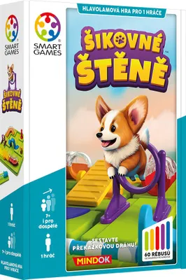 Produktbild von SMART Kluger Welpe Logikspiel – Kompaktes Denkspiel für Kinder ab 7 Jahren mit 60 kniffligen Aufgaben