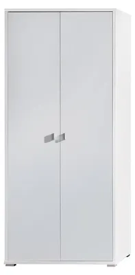 Obrázok produktu pre Dvojdverová šatníková skriňa 85 cm KINNEY - biela