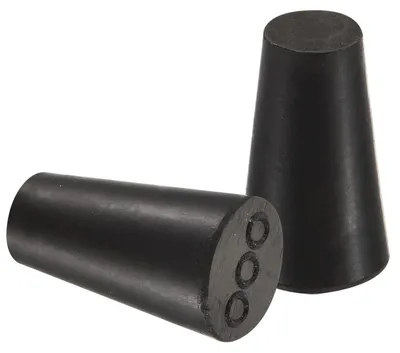 Gummistopfen konisch 8,2–12,7 mm, schwarz, 10 Stück