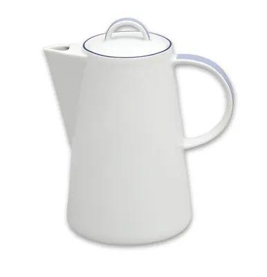 Zdjęcie produktu dla Thun 1794 Tom, dzbanek do kawy, czeska porcelana, 1,2 l, niebieska linia, Thun