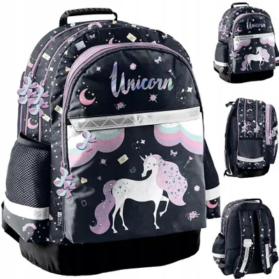 Produktbild von Paso Schulrucksack Einhorn für Mädchen Grundschule 1-3