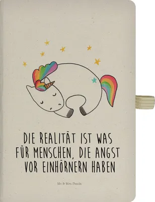Produktbild von Mr. & Mrs. Panda Notizheft Einhorn Nacht - Transparent - Geschenk, Menschen, Journal, Träume, Unicorn, Ruhe, Reisetagebuch, notizbuch, Skizzenbuch, Tagebuch, Adressbuch