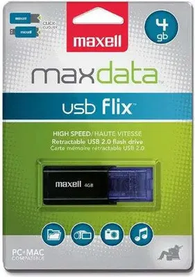 Immagine prodotto di Chiave USB MAXELL FLIX, USB 2.0, 4 GB, nero