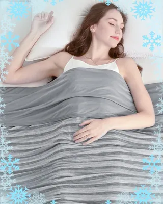 Obrázok produktu pre Chladiaca deka 153 x 229 cm, pre horúcich spáčov, obojstranná, ľahká priedušná, letná deka