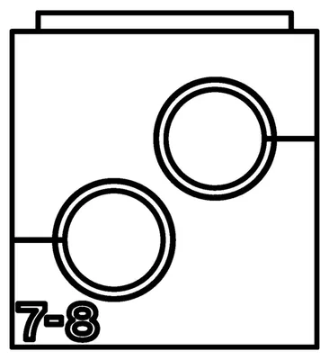 Imagen del producto de HellermannTyton VP-S_2/7-8_Ins-dbl-PL-BK (20): 20 terminales dobles, sin halógenos, de plástico, color .