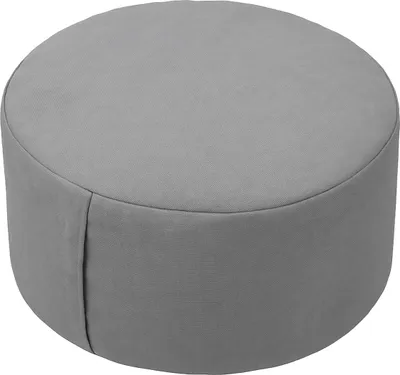 Immagine prodotto di Cuscino da meditazione Relaxdays, yoga e mindfulness, cuscino da pavimento, rivestimento sfoderabile, dimensioni: 13 x 33 cm, zafu, cotone, grigio
