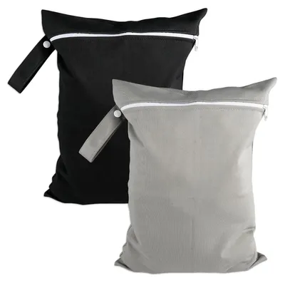 2er-Pack Nassbeutel 30x40 cm, wasserdicht mit Reißverschluss