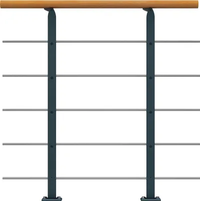 Produktbild von Dolle Brüstungsgeländer Erweiterungs-Set - Buche Unterkonstruktion Anthrazit - Frankfurt, Hamburg, Berlin, Sydney
