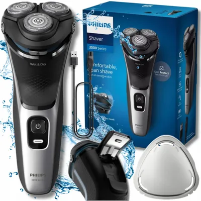 Produktbild von Elektrischer Herrenrasierer Philips S3143/00-Kabellos für Trocken- und Nassrasur
