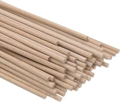 Productafbeelding van Deuvelstaven houten stokken, 3,2 x 15,2 cm houten deuvelstangen