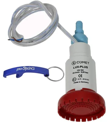 Imagen del producto de Bomba sumergible - Bomba de agua - 12 V - 19 l/min - Con válvula antirretorno y filtro