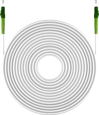 Image de Goobay 59591 Câble à fibre optique 25 m LC/APC FTTH OS2 Blanc (59591)