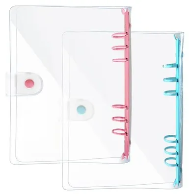 Productafbeelding van Transparante A5-ringband - 2 Stuks - Navulbare Map voor Notities en Planners