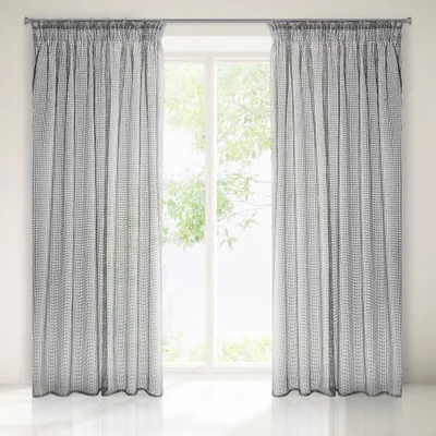 Produktbild von Gardine BONITA silber hellgrau 140x270 cm  Kräuselband