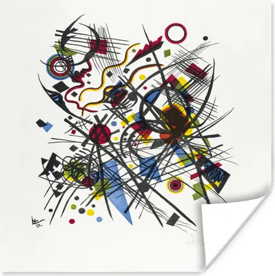 Produktbild von MuchoWow® Poster Malerei - Kandinsky 75x75 cm - Wand Dekoration