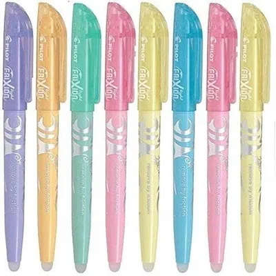 Productafbeelding van Set van 8 Pastel Kleur Markeerpennen Uitwisbaar