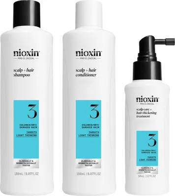 Obrázok produktu pre Nioxin System 3 Trial Kit Set pre svetlé vlasy 150 ml + 150 ml + 50 ml