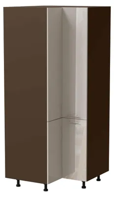 Productafbeelding van Eckkast BRERRA, 90x90 cm, 4 deuren, gelakt, kleur naar keuze, model BR-D24N/207, RAL 9001 crèmekleur, hoogglans, lava