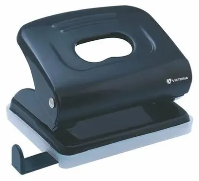 Produktbild von Dierováčka, 2 Löcher, 16 Klammern, Metall, VICTORIA OFFICE, schwarz