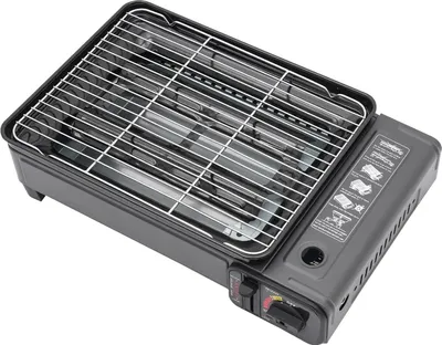Immagine prodotto di Barbecue a gas, design portatile, controllo della temperatura regolabile, nero