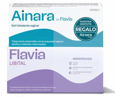 Produktbild von FLAVIA LIBITAL +  AINARA FEUCHTIGKEITSSPENDENDE GELPACKUNG 2 Stü ck