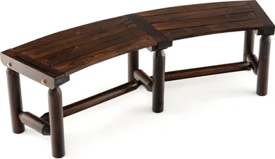 Produktbild von COSTWAY záhradná lavica pre 2-3 osoby, lavica odolná voči poveternostným vplyvom, drevená lavica do 325 kg 139x36x41cm