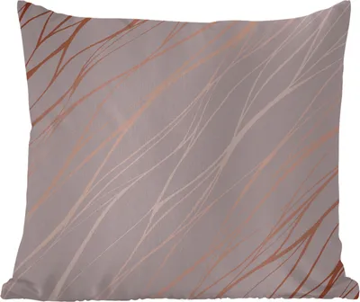 Produktbild von MuchoWow® Outdoor Kissen - Marmor - Rosa - Roségold - Muster - 60x60 cm - Wetterfest - Lounge Kissen - Dekoration - Schlaf Kissen