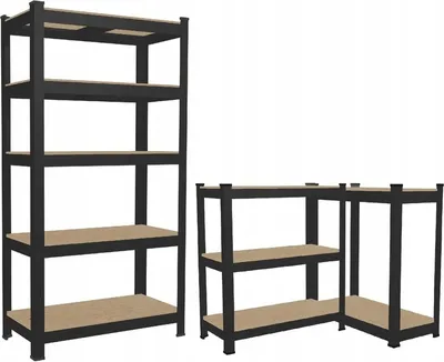Immagine prodotto di Scaffale Per Garage 180X90X40 5 Ripiani Max 175 Kg Metallo Nero
