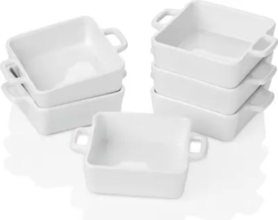 Immagine prodotto di Set da portata Celestia - 6 pezzi per 6 persone, bianco, incl. casseruola, ceramica