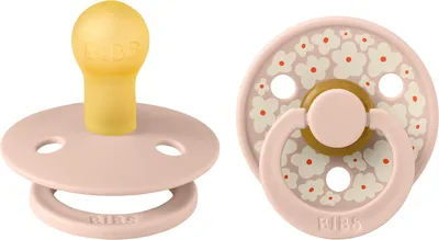Imagen del producto de BiBs Studio, Chupete "Morning Bloom" - 6-18 meses - 2 unidades - Vainilla | Chupetes y cintas para chupetes