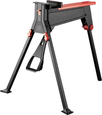 Produktbild von Werkbank mit Spannsystem 98 x 88 x 87 cm, Mobile Werkbank bis 200 kg, Arbeitstisch klappbar, Werkstatteinrichtung ergonomisch, Werktisch Werkstatt