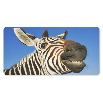 Produktbild von MuchoWow® Mauspad Mousepad Zebra - Lustig - Kinder - Jungen - Mädchen 60x30 cm - Mousepads - Maus Mat - Pad - Mausunterlage - Nachhaltig