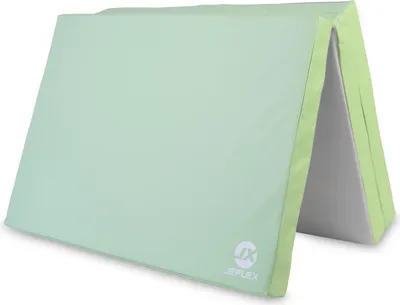 Produktbild von Jeflex klappbare Turnmatte Weichbodenmatte grün/grau 210 x 100 x 8 cm, Fitness, Turnen, Spiele