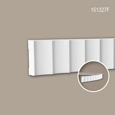 Produktbild von PROFHOME 151327F flexible Wand- und Friesleiste Stuckleiste Zierleiste 2 m