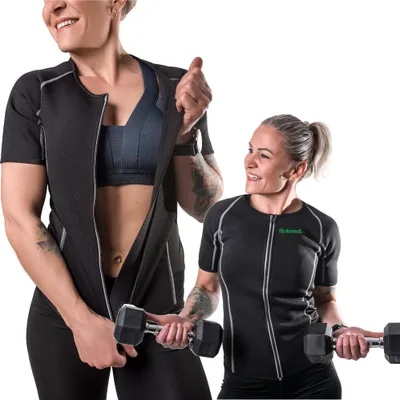 Obrázok produktu pre FIT4MED | Neoprénové tričko dámske - čierne - M/l - Zips - Reflexné prvky
