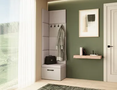 Obrázek produktu pro Šatní skříň MARGARET V, barva: Cashmere+Jasmine21 s čalouněnými panely a věšáky na kabáty