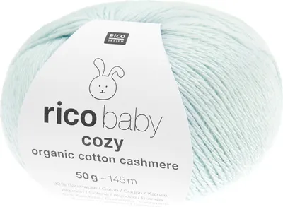 Produktbild von Rico - Baby Cozy Organic Baumwolle Cashmere 0007 hellblau