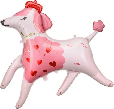 Image de Ballon en plastique Caniche, 119x108 cm