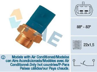 Obrázek produktu pro Spínač teploty, ventilátor chladiče FAE 36260