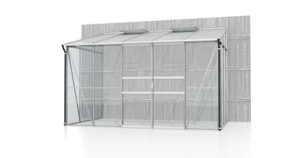 Produktbild von Vitavia Anlehn-Gewächshaus "Ida 6500" aluminium eloxiert 6,5 m² 3 mm ESG/6 mm HKP