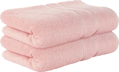 Produktbild von StickandShine 2er SET Premium Frottee Badetuch 100x150 cm in zartrosa  in 500g/m² aus 100% Baumwolle