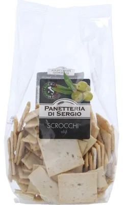 Obrázok produktu pre Panetteria di Sergio Scrocchi Olivový chlieb 200 g – Čerstvý, aromatický olivový chlieb