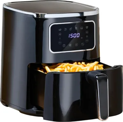 Produktbild von alpina Airfryer 4.5L - Heißluftfritteuse 1-4 Personen - Air Fryer mit digitalem Touchscreen - einstellbare Temperatur 80 bis 200 Grad - Timer-Funktion - Heißluftofen 1450W
