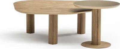 Produktbild von Zweiteiliges Set aus Couchtisch und Beistelltisch für das Wohnzimmer