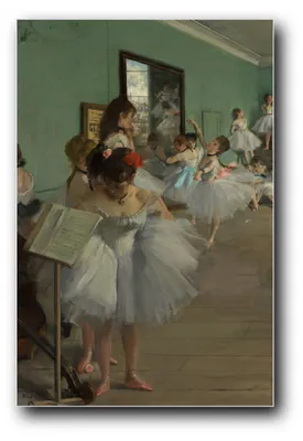 Produktbild von Kunstdruck „Die Tanzstunde – Ballettprobe“ von Edgar Degas – 40×60 cm – ungerahmt